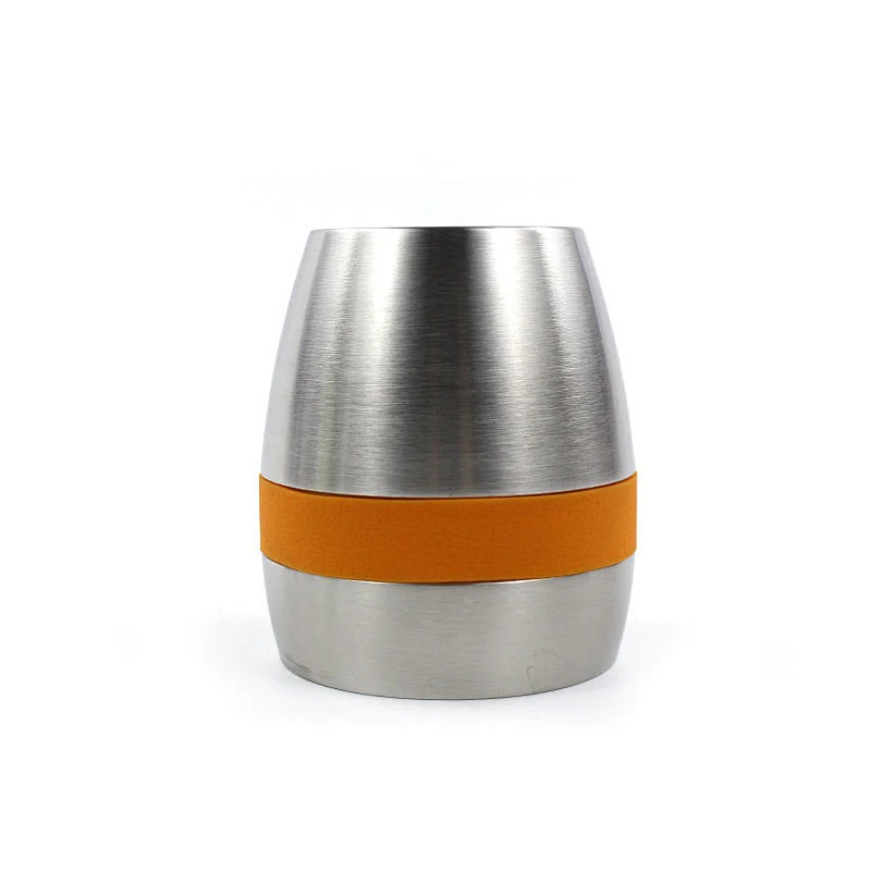 amazon hot selling Coffee cup Egg-shaped double wall stainless steel stemless wine glasses