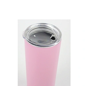 Outdoor Unbreakable 20 OZ Double-Insulated Stainless Steel Slim Skinny Tumbler With Lid and Straw