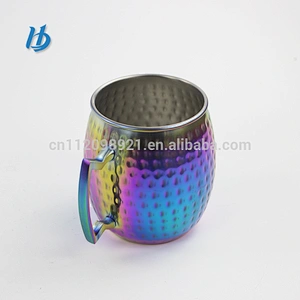 Personalized coffee mug ,stainless steel plated copper glass with handle wholesale