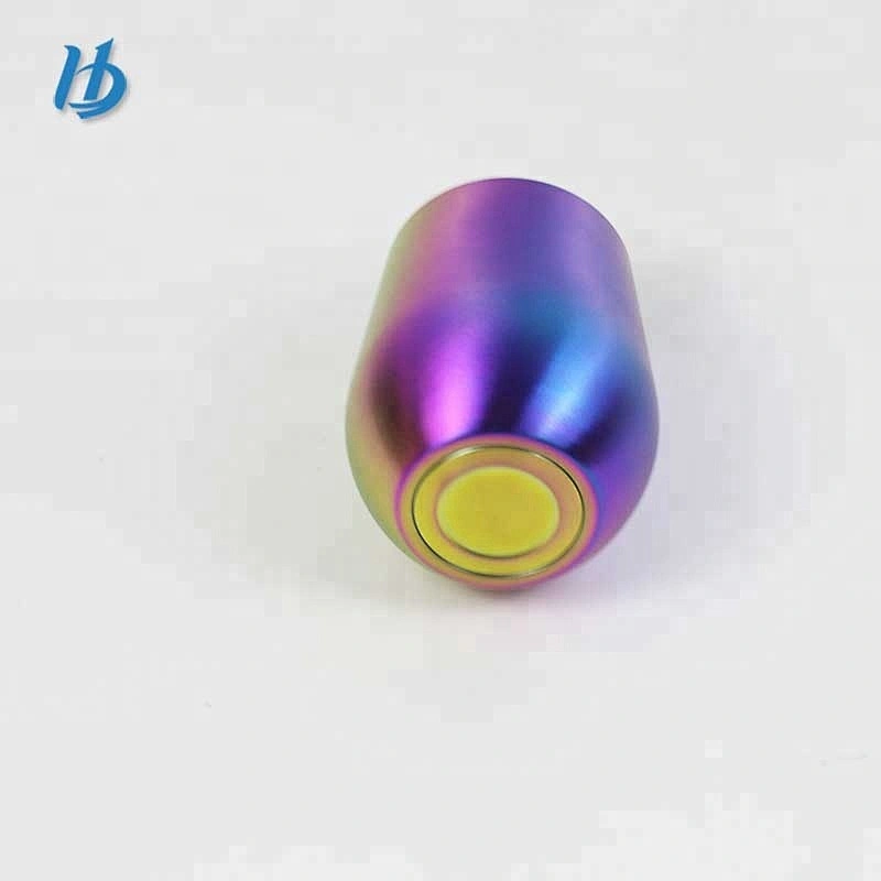 Double wall vacuum stainless steel stemless wine glass electroplating insulated coffee cup