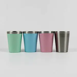 8oz Vacuum Double Walled Stainless Steel Spray Painted Beer Mug