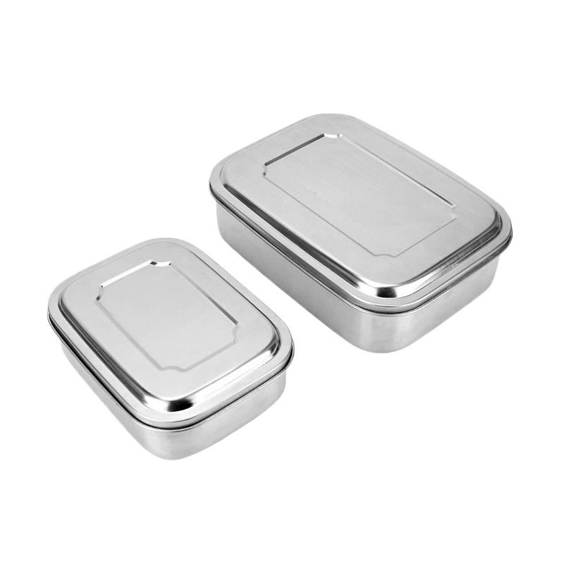 New design nicety stainless steel lunch box,single wall silver color lunch box for school children