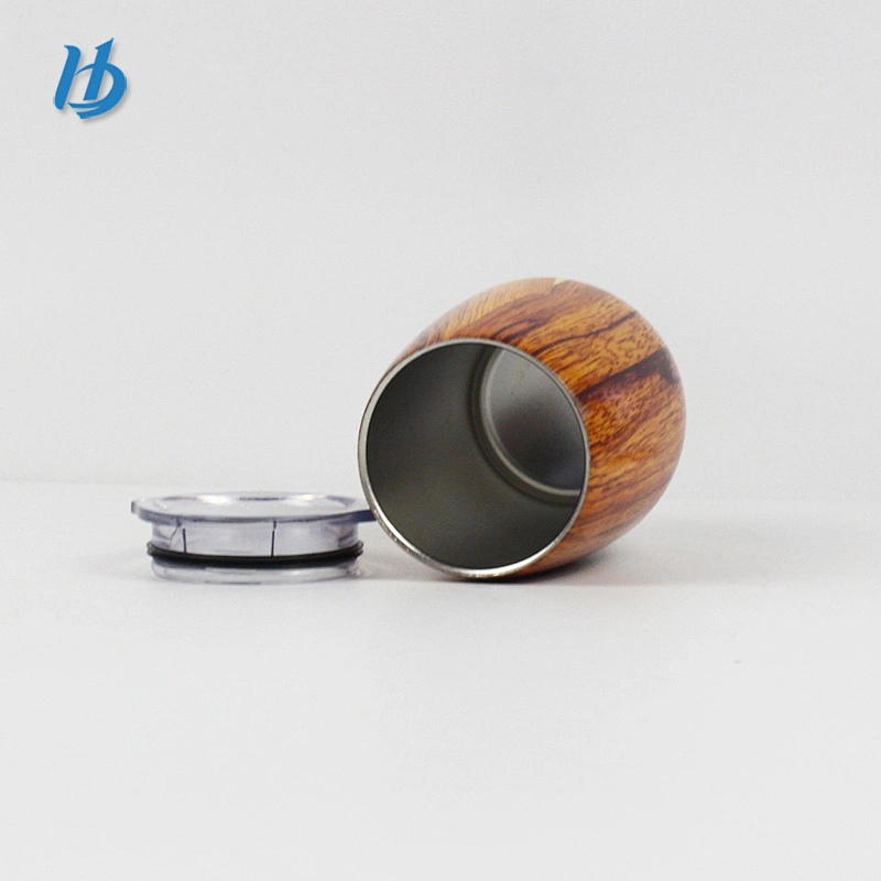 factory wholesale coffee mug double wall stainless steel drinking tumbler 9oz wine glasses beer mug with lid