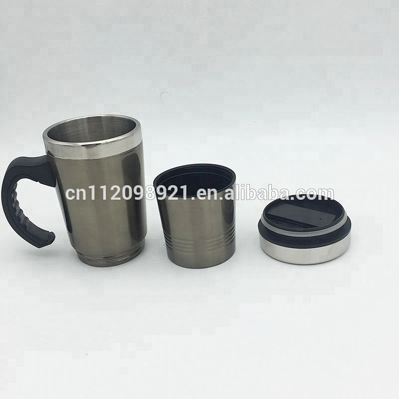 yongkang manufacturer double wall insulated separable travel auto mug, 304 portable stainless steel auto mug with a water mug