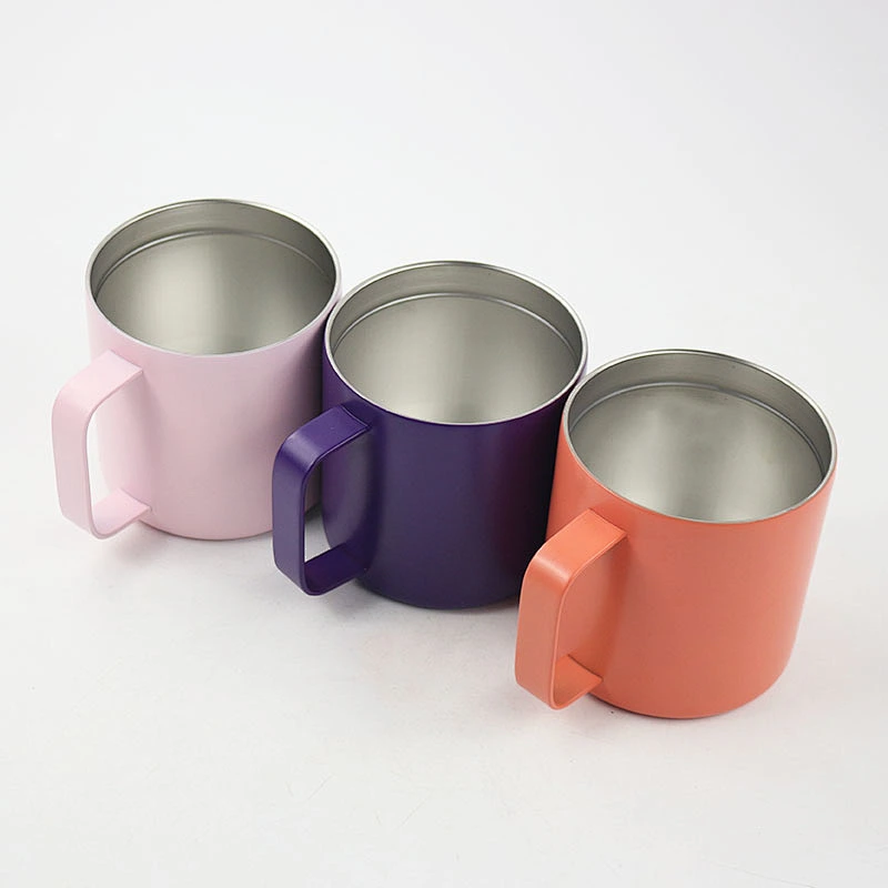 14oz Stainless Steel Insulated Coffee Mug with Handle Double Wall Vacuum Mug with Lid
