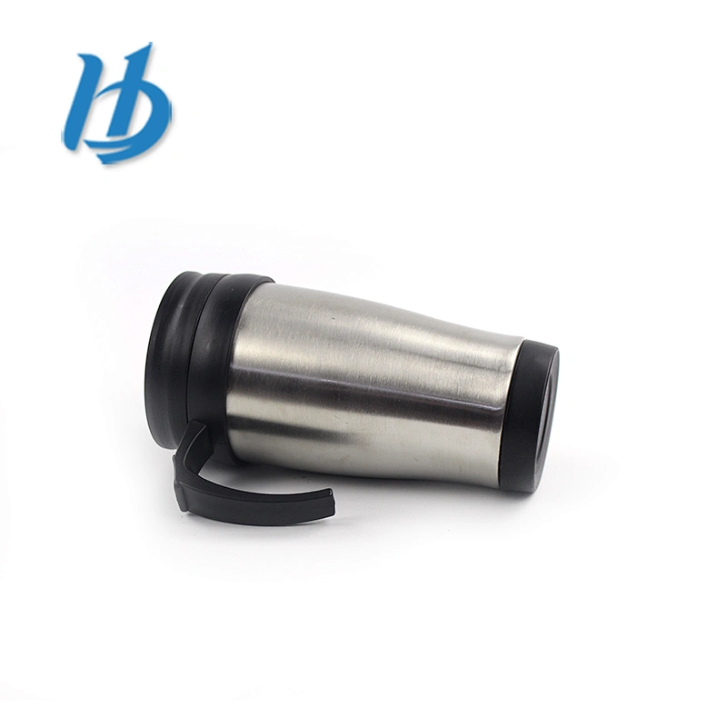 New Product stainless steel auto mug with lid and plastic handle
