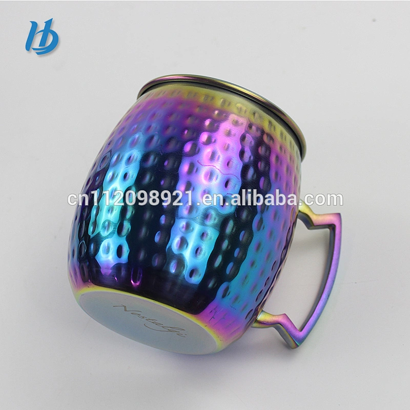 Factory price OEM 304 stainless steel electroplated mug hammer mug for gift