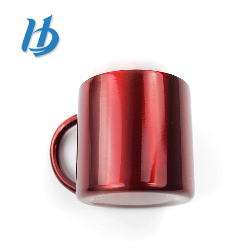 Chinese style double wall stainless steel water cups gifts drinking cup coffee mug with handle custom camping mugs