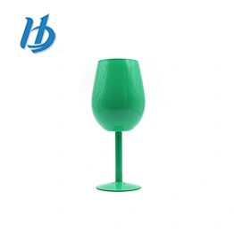 Factory direct provide green personalized 304 metal goblet cup