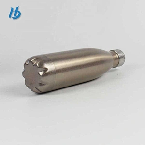 Double layer stainless steel vacuum bottle coke shaped bottle stemless portable sport vacuum bottle