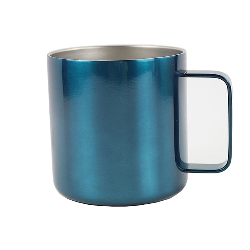 Custom logo and color printed mug stainless steel double wall vacuum mug warmer