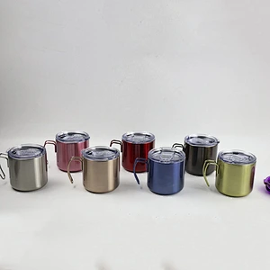New Design Stainless Steel Thermos Mug Double Wall Stainless Steel Mug With Handle and Lid