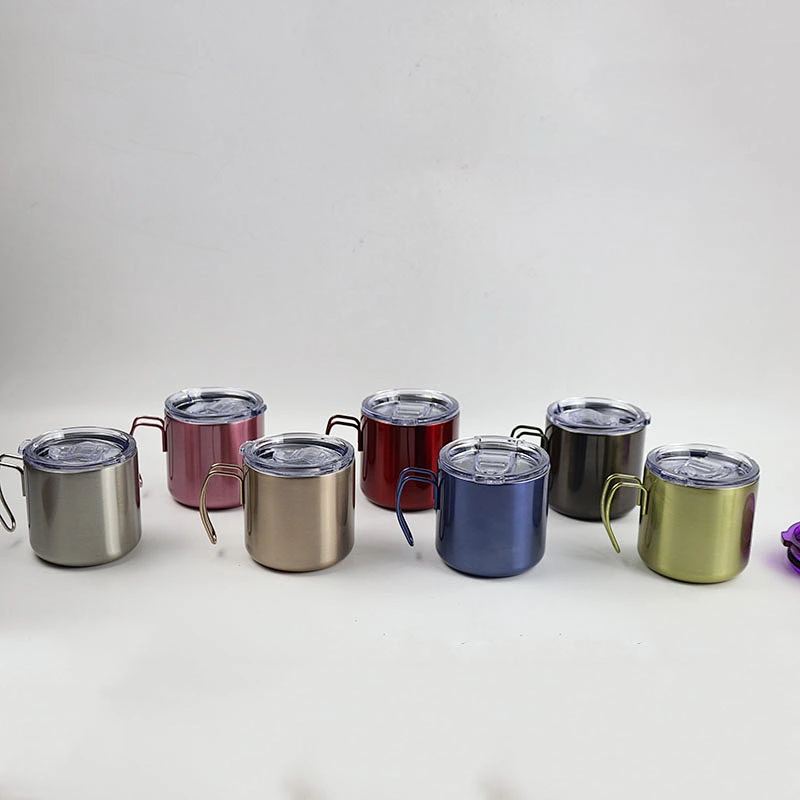New Design Stainless Steel Thermos Mug Double Wall Stainless Steel Mug With Handle and Lid