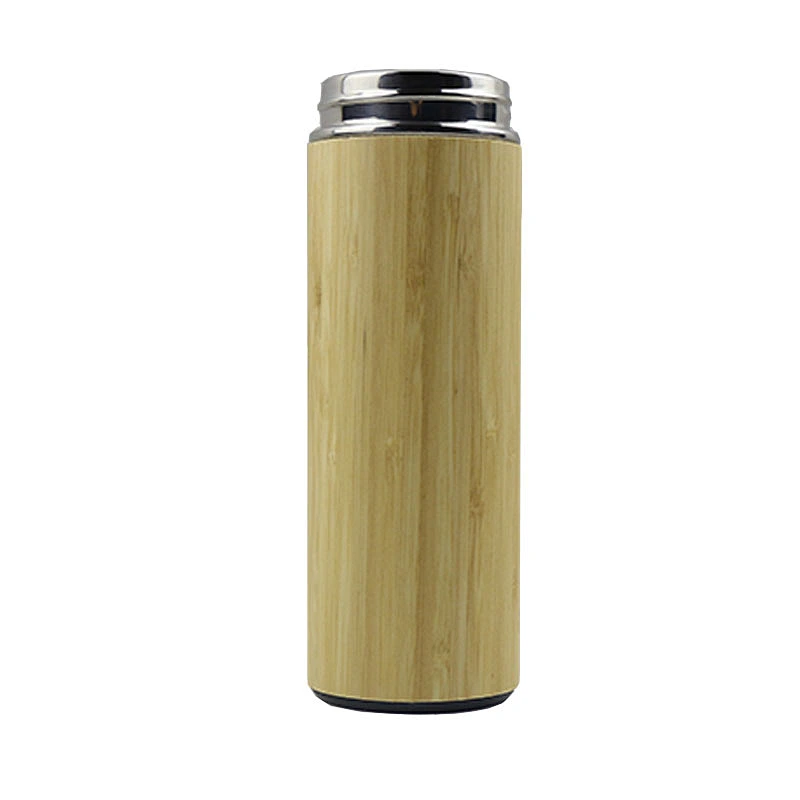 S/S Double Wall Eco Friendly Thermo Bamboo Coffee Travel Mug