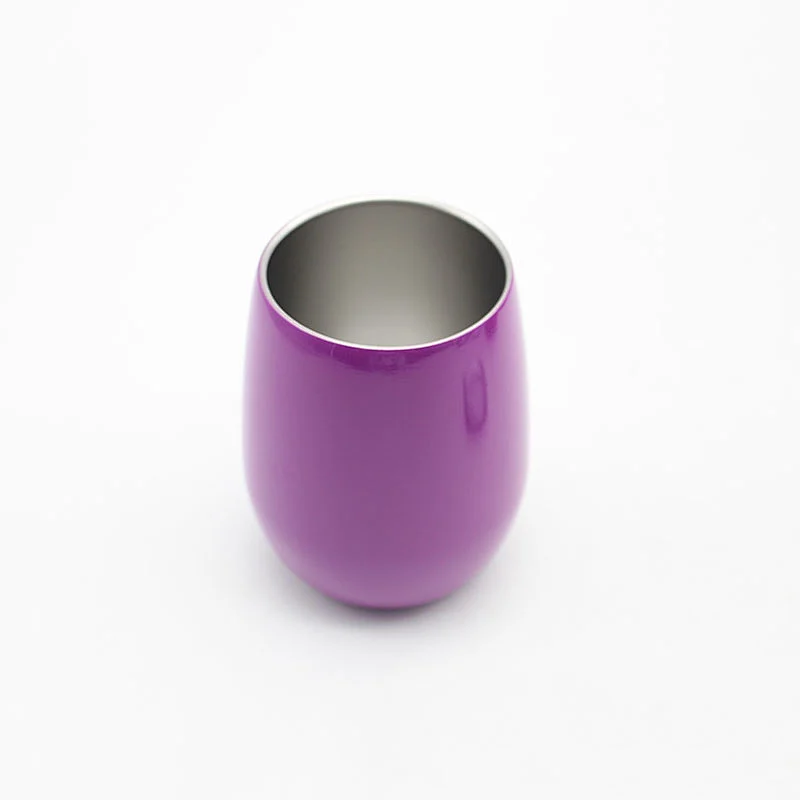 Wholesale double wall vacuum insulated stainless steel irish wine tumbler cups with lid