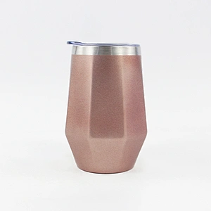 Double Wall Wine Glass  cups stainless steel stemless wine glass Vacuum Stemless wine glass