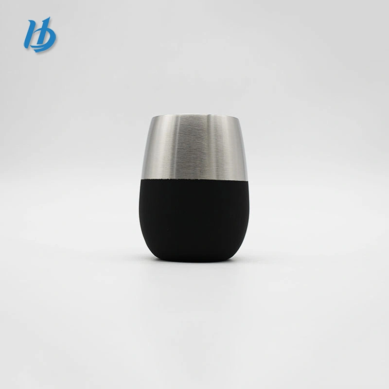 high quality BPA free double wall  drinking tumbler stainless steel wine glass 9oz red wine cups vacuum tumbler