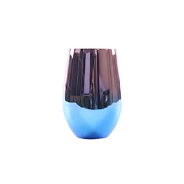 Attractive design coffee cup,double wall stemless wine glass customized logo egg tumbler