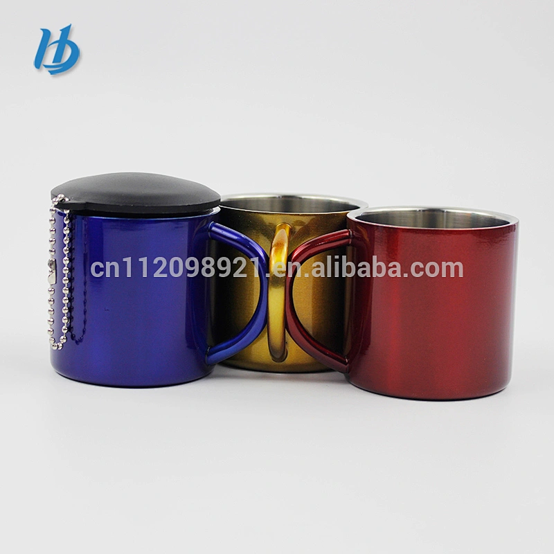Personalized metal stainless steel mug,220ml customized tea cup wholesale