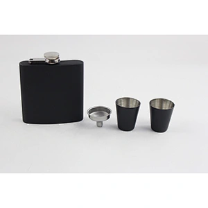 Custom Gift Stainless Steel Hip Flask Set