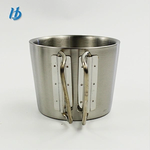 Stainless steel travel mug, double wall mug cup with handle customized logo pretty travel mug
