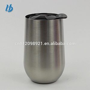 Stainless Steel Stemless Wine Glass Set 18 oz, Elegant and Modern Large Unbreakable Shatterproof Metal Tumbler