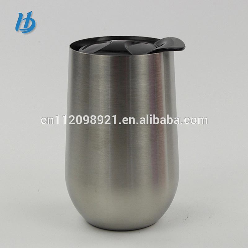 Stainless Steel Stemless Wine Glass Set 18 oz, Elegant and Modern Large Unbreakable Shatterproof Metal Tumbler