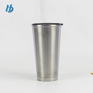 High quality coffee mug,short travel mug double wall beer mug with lid