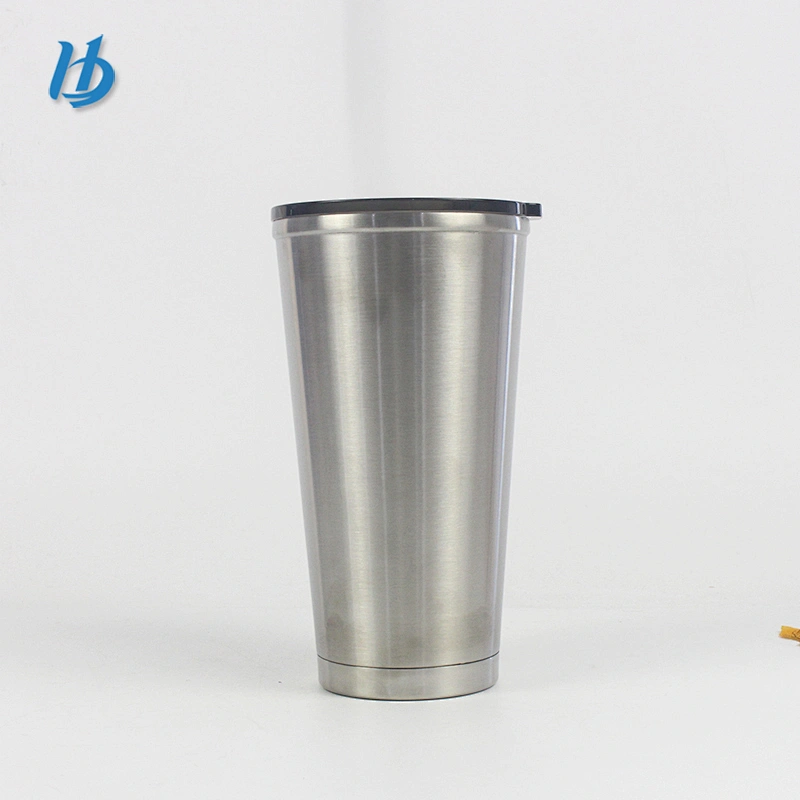 High quality coffee mug,short travel mug double wall beer mug with lid