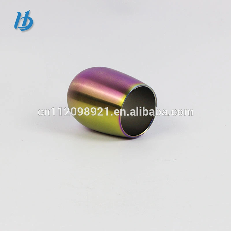Best supplier OEM 304 stainless steel mug electroplated wine glass double wall stainless steel mug with handle