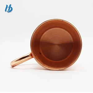 Hot Selling High Quality Moscow Mule mug Solid Copper Mug Pure Copper Cups with Brass Handle for Portable