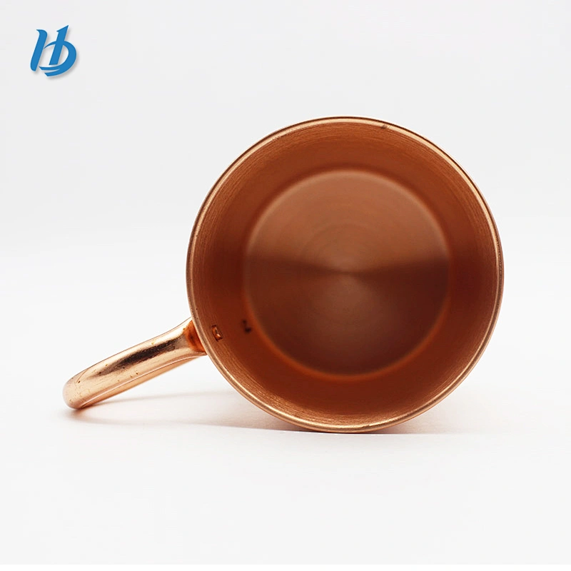 Hot Selling High Quality Moscow Mule mug Solid Copper Mug Pure Copper Cups with Brass Handle for Portable