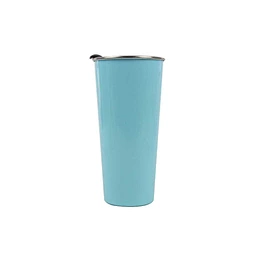 500ml custom stainless steel large diameter rolled edge coffee cup double vacuum metal beer glass