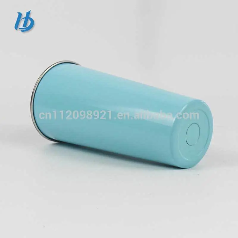 500ml custom stainless steel large diameter rolled edge coffee cup double vacuum metal beer glass