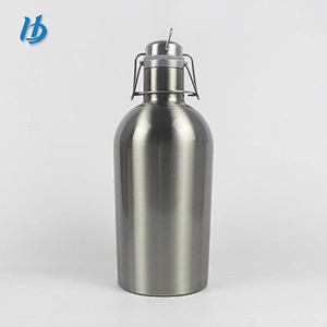 64oz Stainless Steel Beer Growler, Swing Top Insulated Beer Growler,Beer Bottle