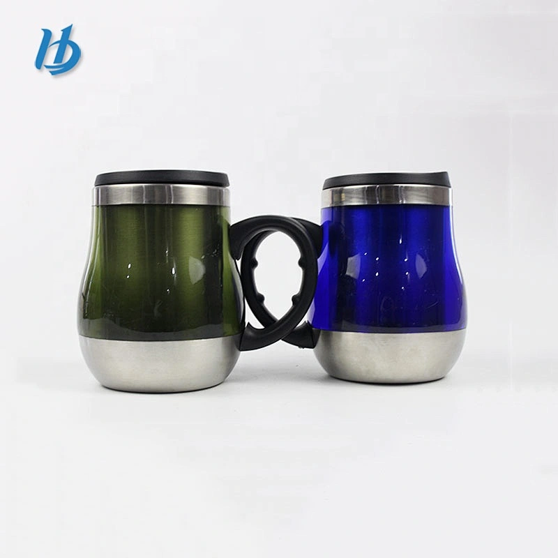 Unique design camping fat coffee pot,painting cute coffee pot with lid and handle