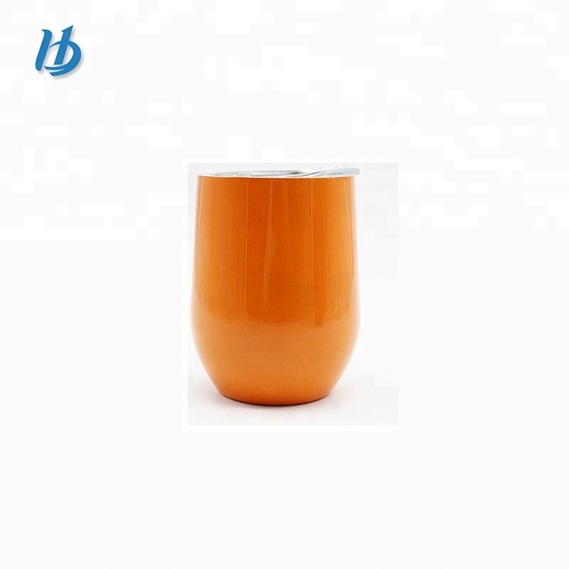 18/8 stainless steel stemless wine glass double wall drinking beer mug coffee cup with customized