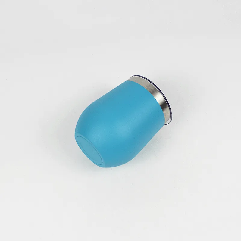 wholesale powder coating 12oz stemless tumbler 12 oz Stainless Steel Wine Tumbler Sippy Cup