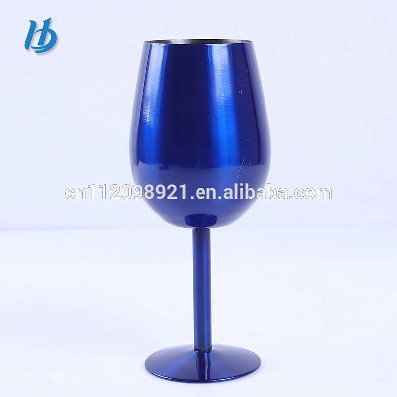 Factory OEM BPA Free Trade Assurance 304 Stainless Steel Antique Goblet With Different Colors