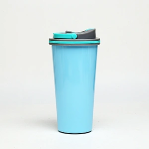 wholesale stainless steel coffee cups double wall disposable cup with handle