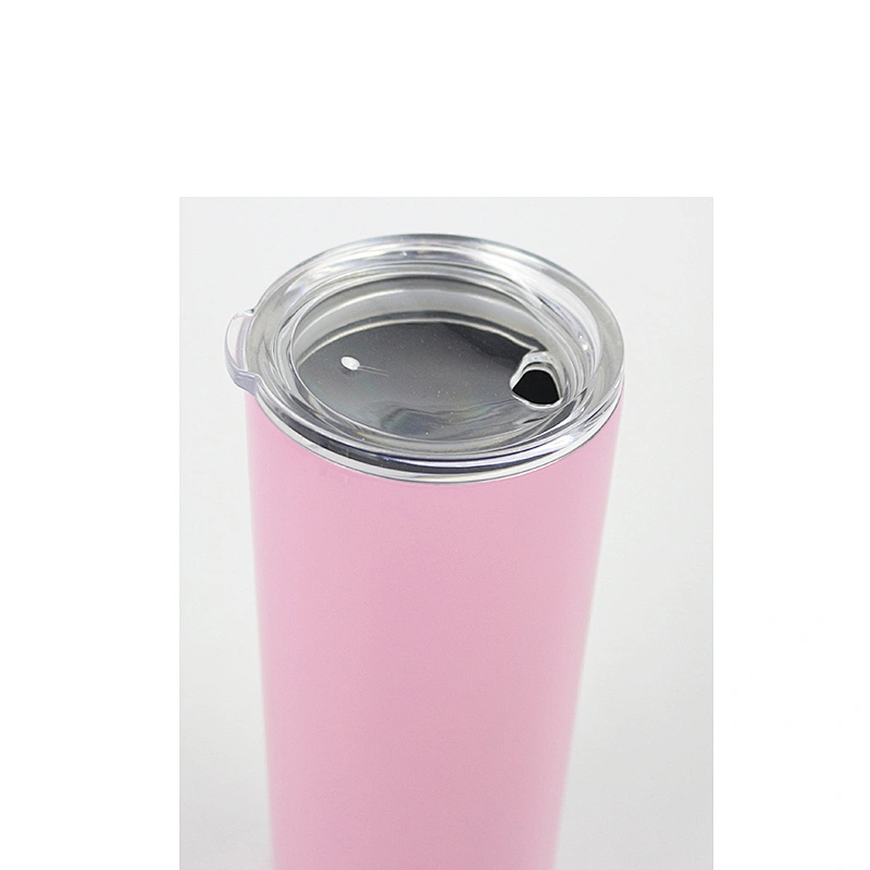 Hibour Outdoor Unbreakable 14OZ 20 OZ Double-Insulated Stainless Steel Skinny Straw Tumbler With Lid and Straw