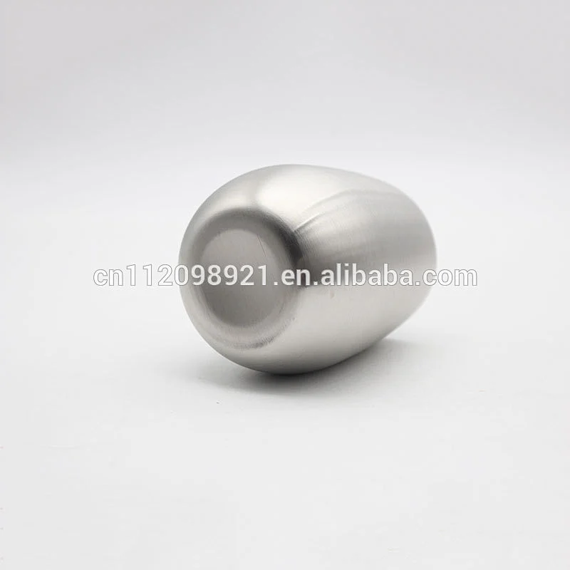 Factory OEM BPA Free 18/8 Stainless Steel round Wine Glass Unbreakable
