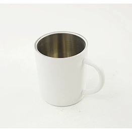 wholesale High quality stainless steel simple office mugs with normal handle