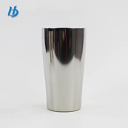 Simple design beer mug silver color beer mug custom logo without lid and handle