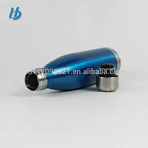 Vacuum insulated hot water bottle,stainless steel cola shaped water bottle