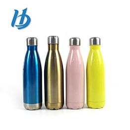Double wall stainless steel travel bottle vacuum insulated flask custom keeps hot or cold 12 hours personalized tumbler