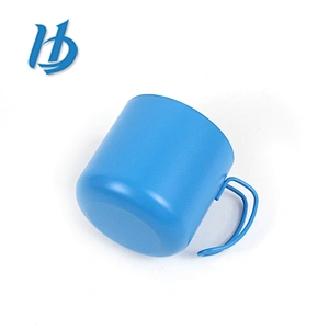 Factory Cheap price simple high quality 380ml double wall  coffee mugs with handle