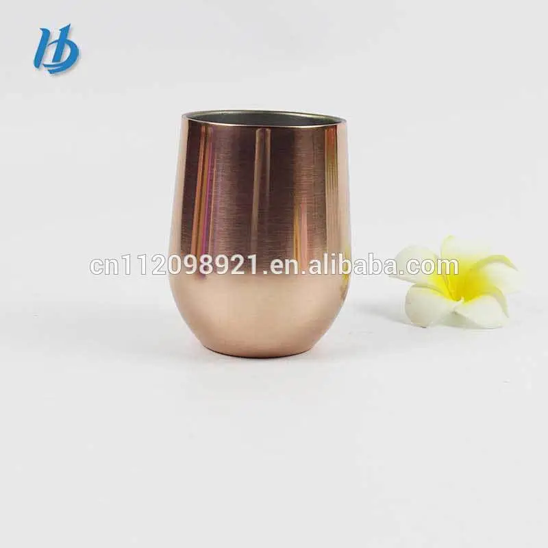 stainless steel cup holder rose gold wine wholesale cup protein wine glasses