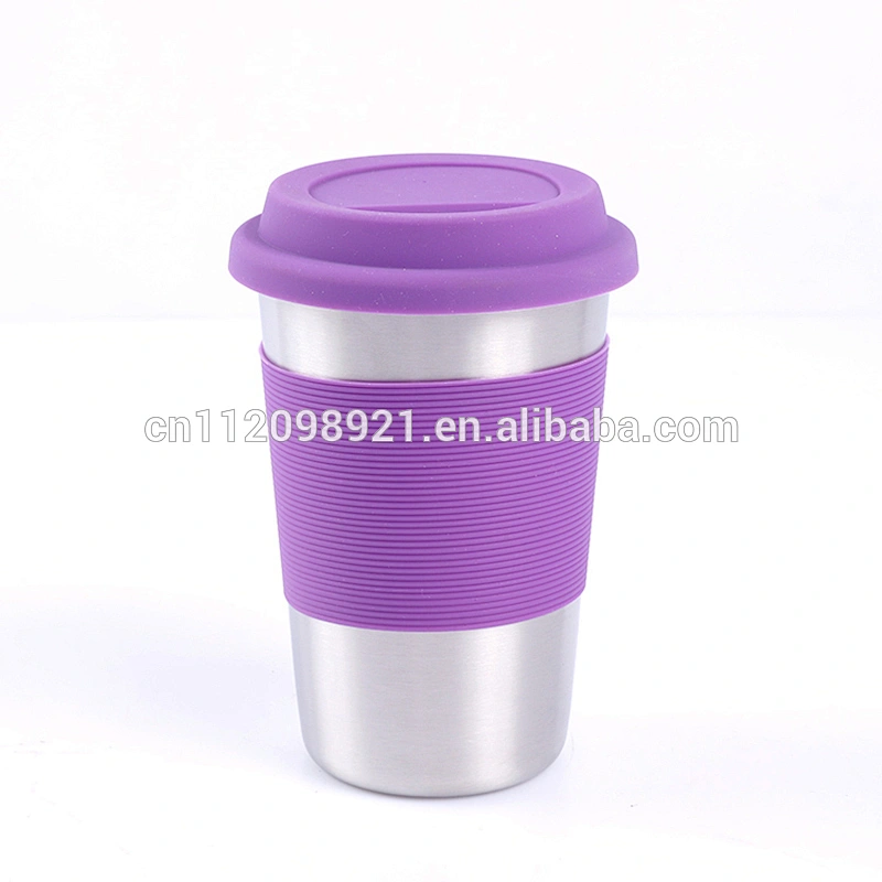 Amazon hot selling Wholesale single wall stainless steel cups coffee cup customized logo color