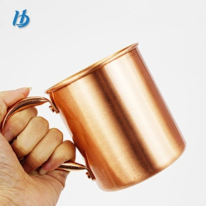 FDA Approved  Finish Moscow Mule Pure Copper Mug, BPA Free Pure Copper